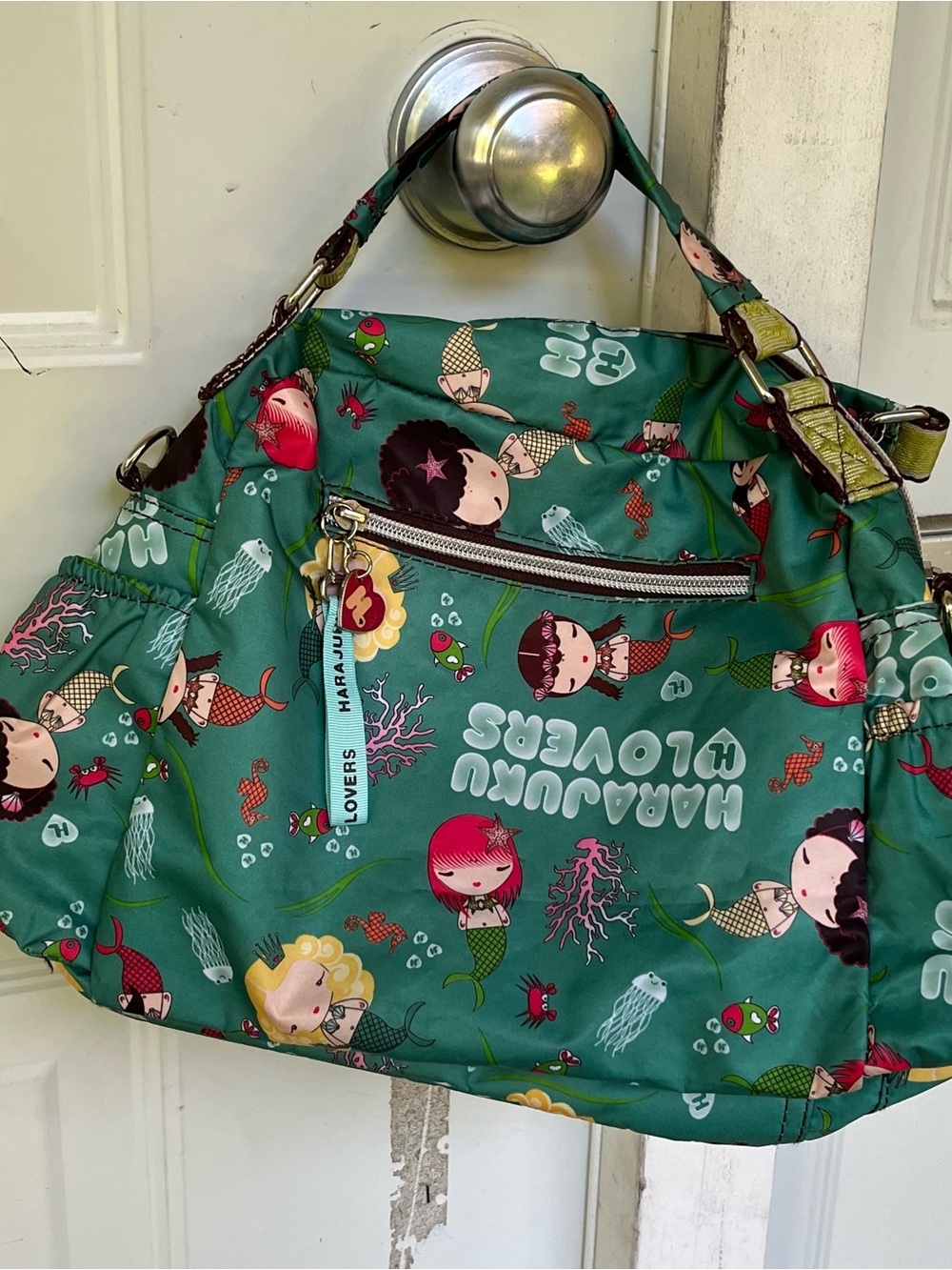 Harajuku Lovers Y2K Vintage Gwen Stefani Rare Mermaid Print Handbag! - Picture 2 of 9